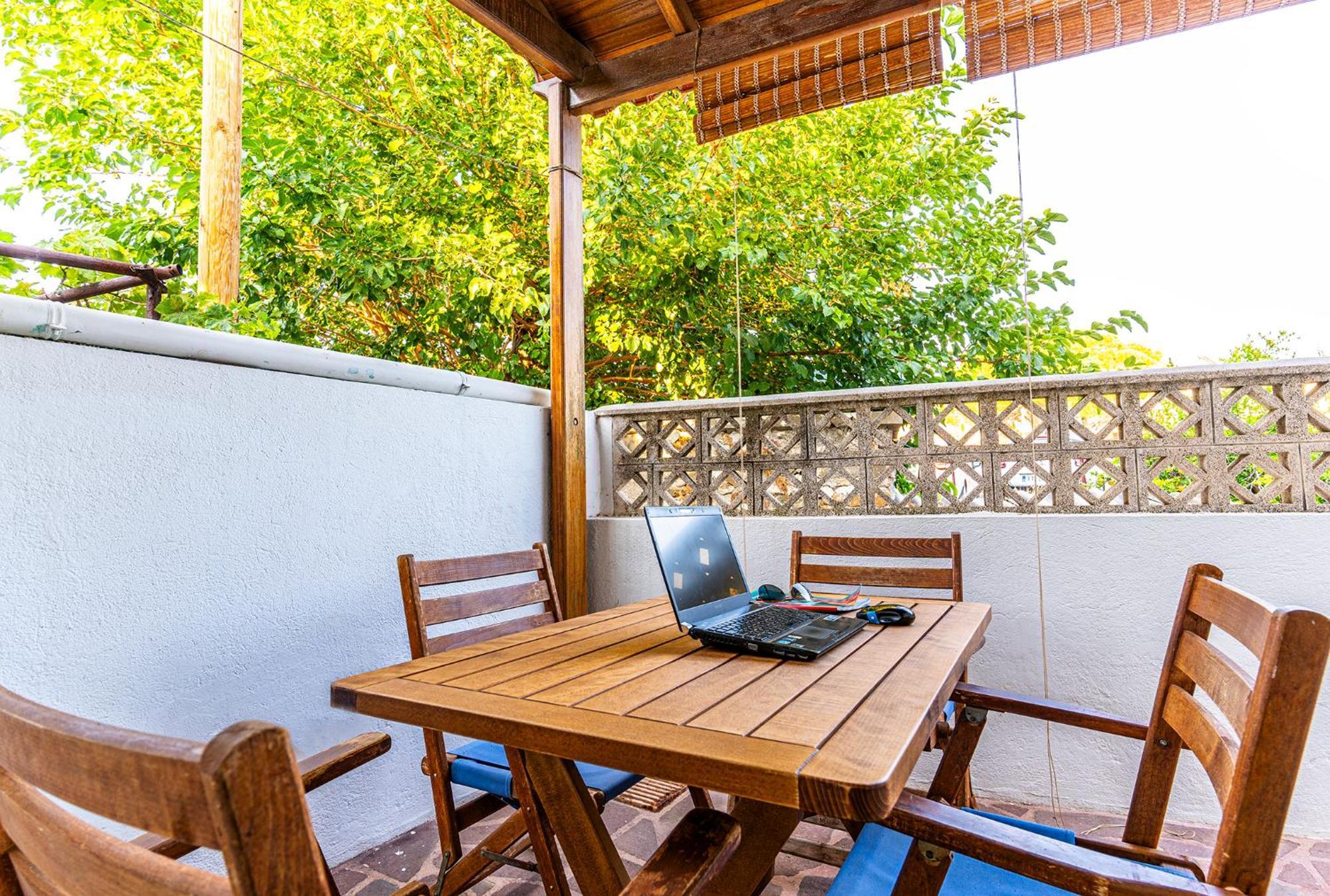 La Skala Eressos Holiday Apartments Skala Eresou Exterior foto